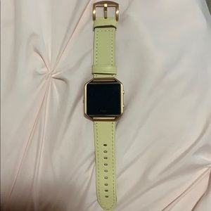Fitbit blaze smart watch w/ two leather bands